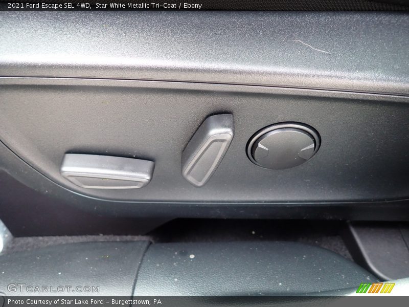 Star White Metallic Tri-Coat / Ebony 2021 Ford Escape SEL 4WD