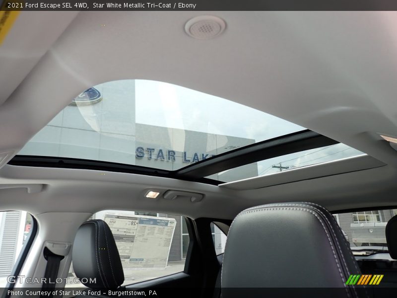Star White Metallic Tri-Coat / Ebony 2021 Ford Escape SEL 4WD