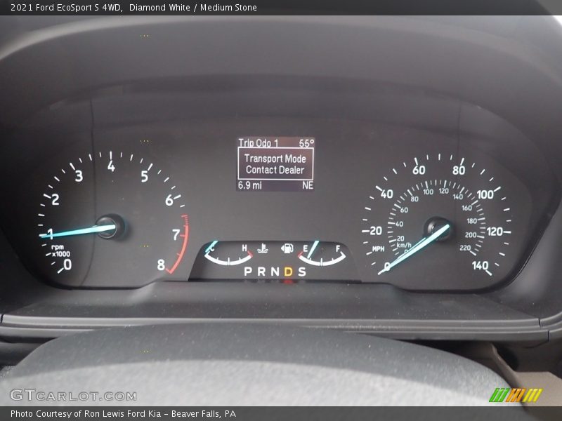 Diamond White / Medium Stone 2021 Ford EcoSport S 4WD