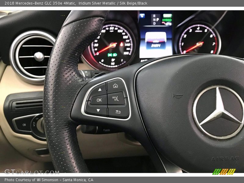 Iridium Silver Metallic / Silk Beige/Black 2018 Mercedes-Benz GLC 350e 4Matic
