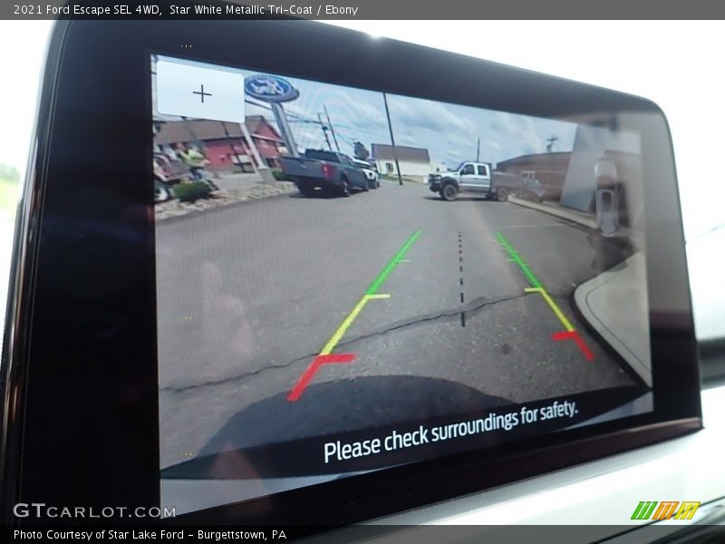 Star White Metallic Tri-Coat / Ebony 2021 Ford Escape SEL 4WD