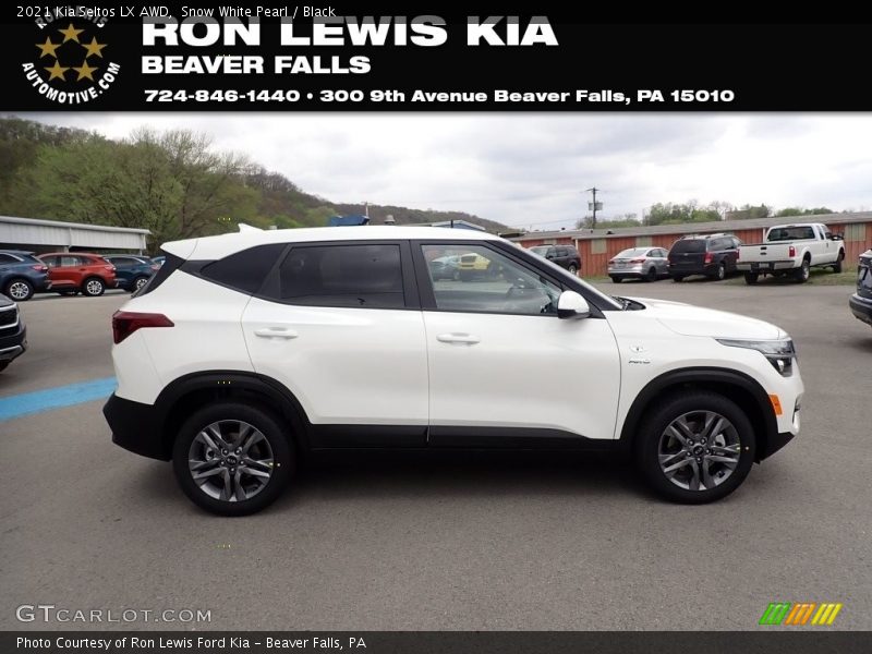 Snow White Pearl / Black 2021 Kia Seltos LX AWD