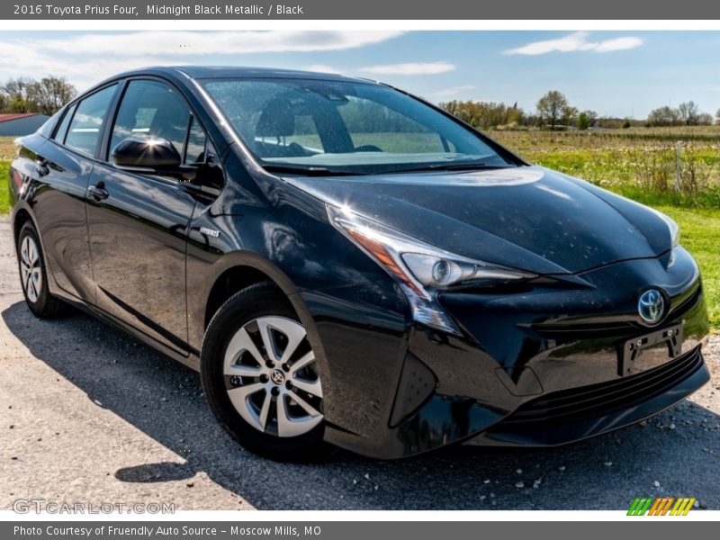 Midnight Black Metallic / Black 2016 Toyota Prius Four