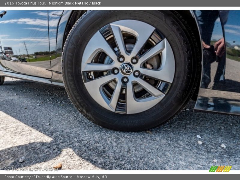 Midnight Black Metallic / Black 2016 Toyota Prius Four
