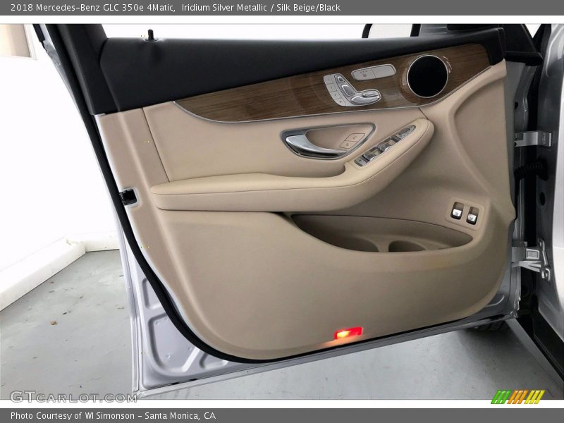 Iridium Silver Metallic / Silk Beige/Black 2018 Mercedes-Benz GLC 350e 4Matic