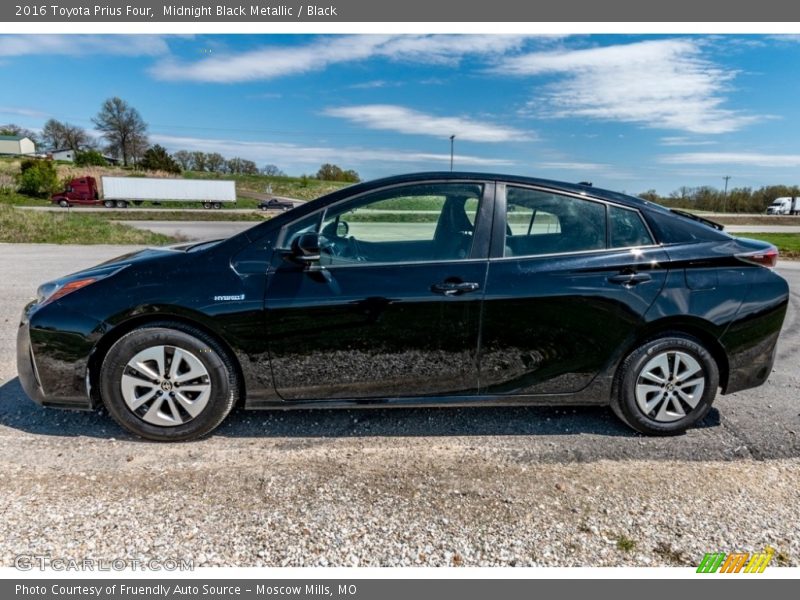 Midnight Black Metallic / Black 2016 Toyota Prius Four