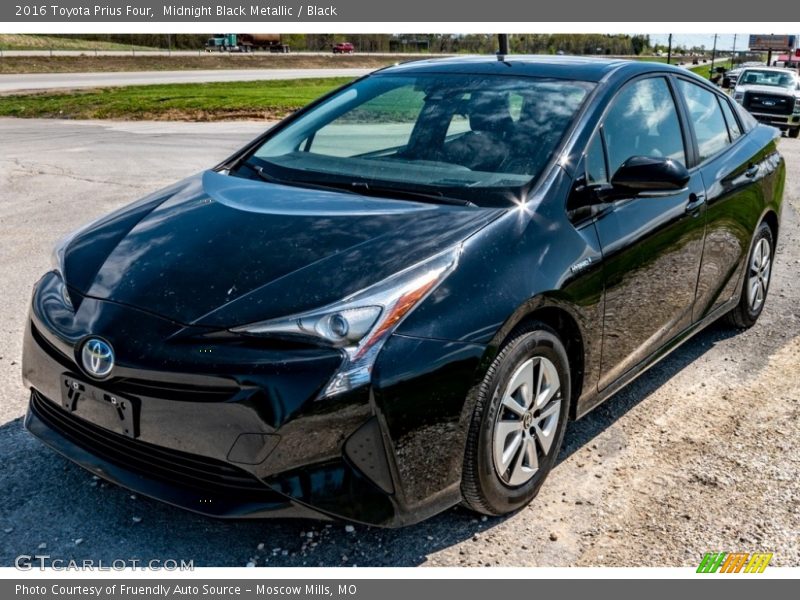 Midnight Black Metallic / Black 2016 Toyota Prius Four