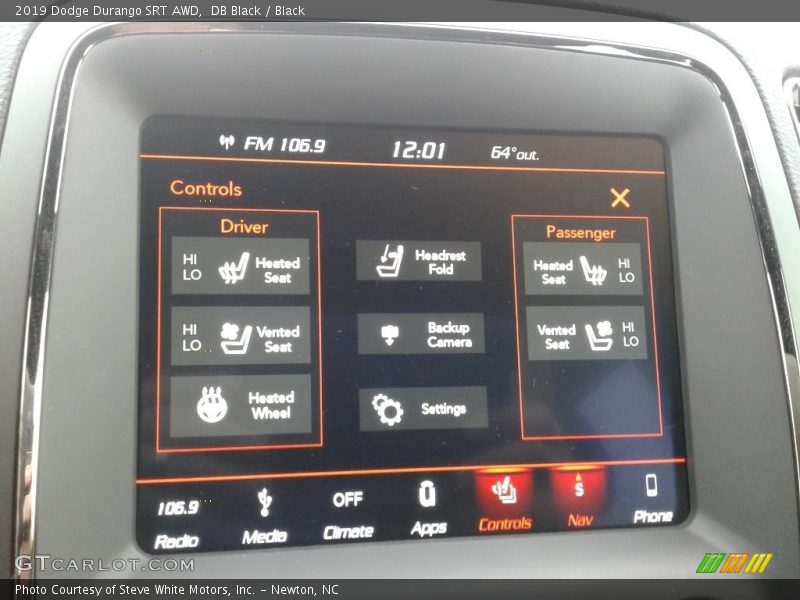DB Black / Black 2019 Dodge Durango SRT AWD