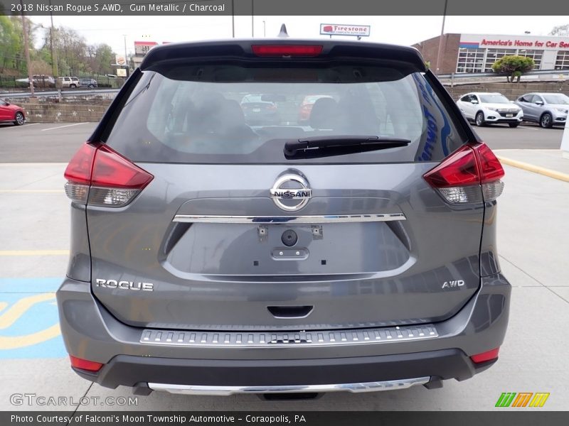 Gun Metallic / Charcoal 2018 Nissan Rogue S AWD