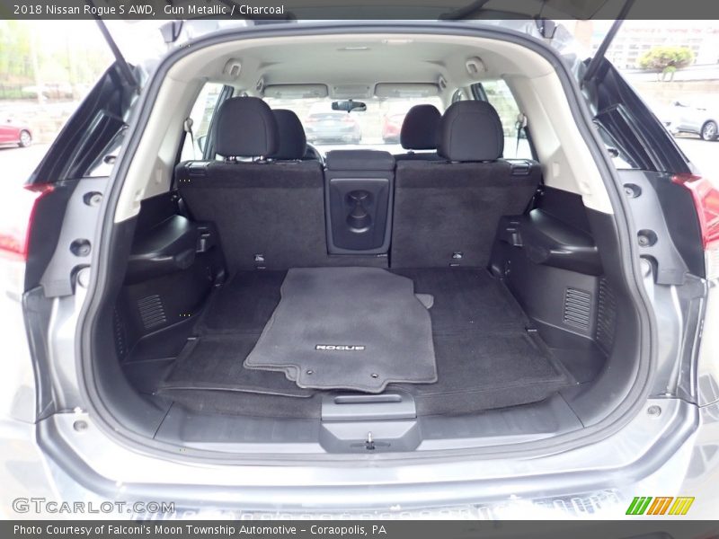 Gun Metallic / Charcoal 2018 Nissan Rogue S AWD