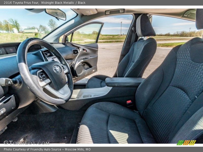 Midnight Black Metallic / Black 2016 Toyota Prius Four