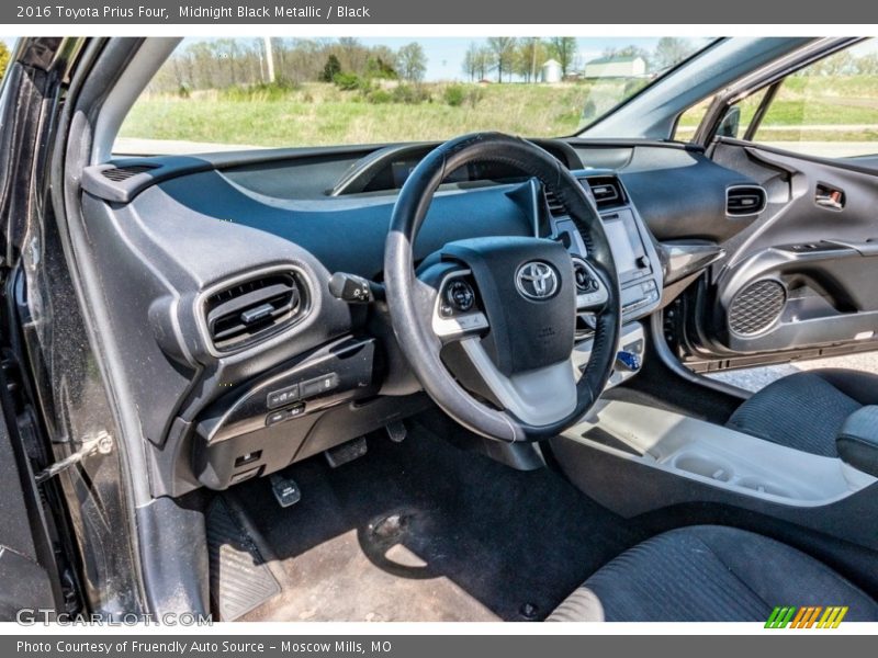 Midnight Black Metallic / Black 2016 Toyota Prius Four