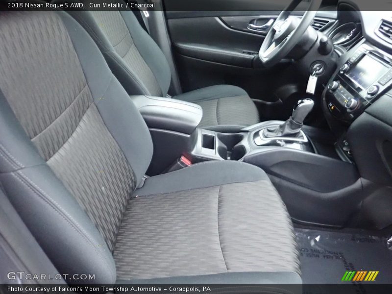 Gun Metallic / Charcoal 2018 Nissan Rogue S AWD