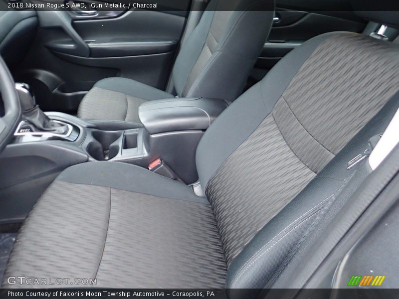 Gun Metallic / Charcoal 2018 Nissan Rogue S AWD
