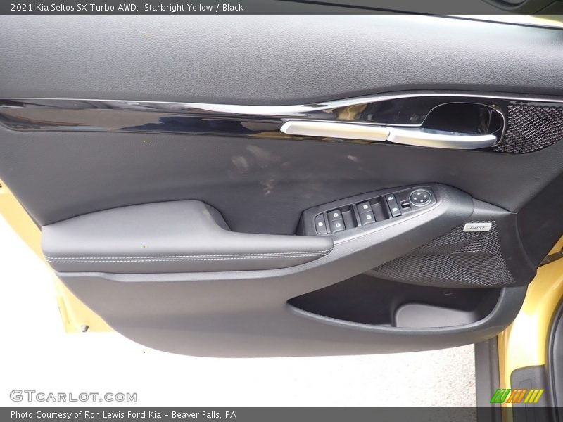 Starbright Yellow / Black 2021 Kia Seltos SX Turbo AWD