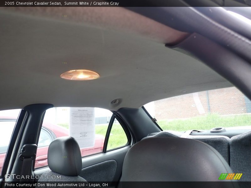 Summit White / Graphite Gray 2005 Chevrolet Cavalier Sedan