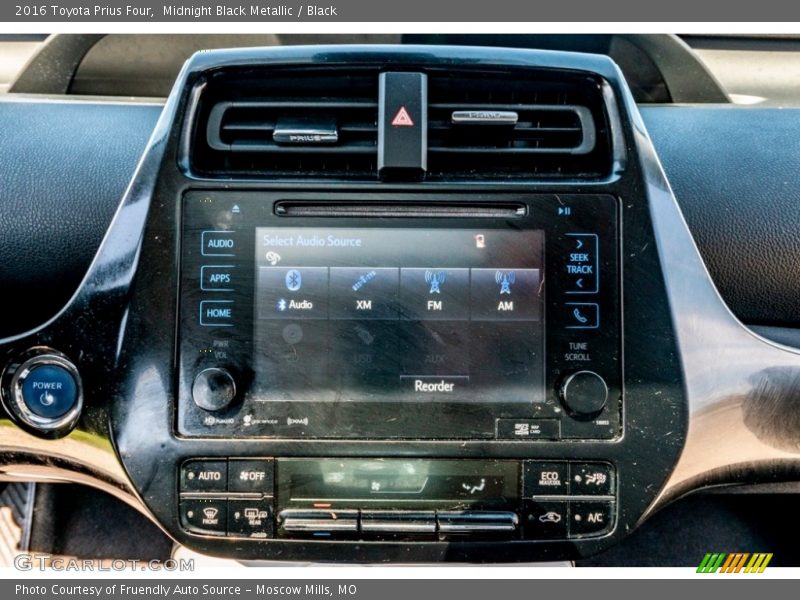 Midnight Black Metallic / Black 2016 Toyota Prius Four