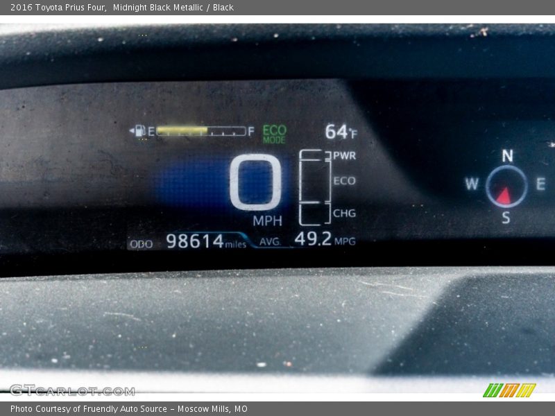 Midnight Black Metallic / Black 2016 Toyota Prius Four