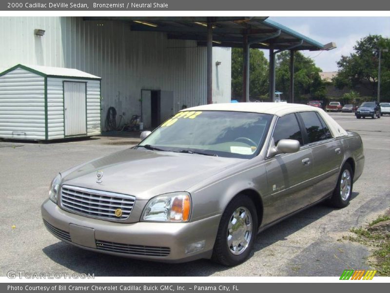 Bronzemist / Neutral Shale 2000 Cadillac DeVille Sedan