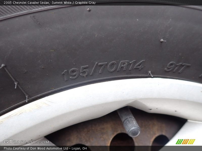 Summit White / Graphite Gray 2005 Chevrolet Cavalier Sedan