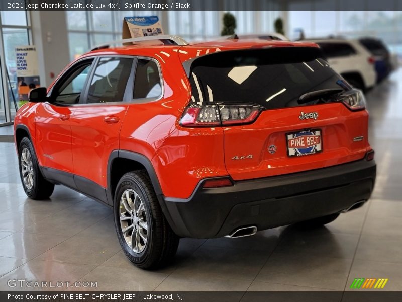 Spitfire Orange / Black 2021 Jeep Cherokee Latitude Lux 4x4