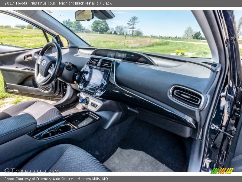 Midnight Black Metallic / Black 2017 Toyota Prius Prius Four