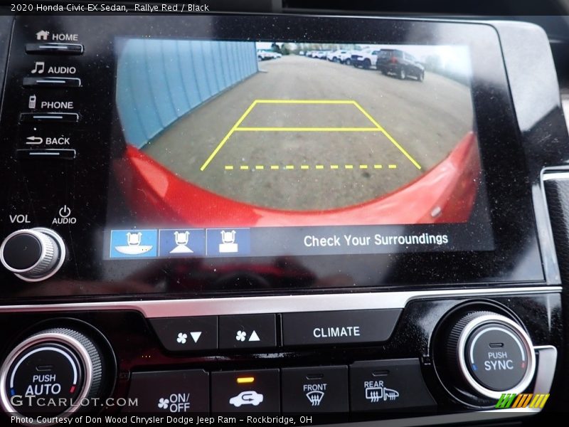 Rallye Red / Black 2020 Honda Civic EX Sedan