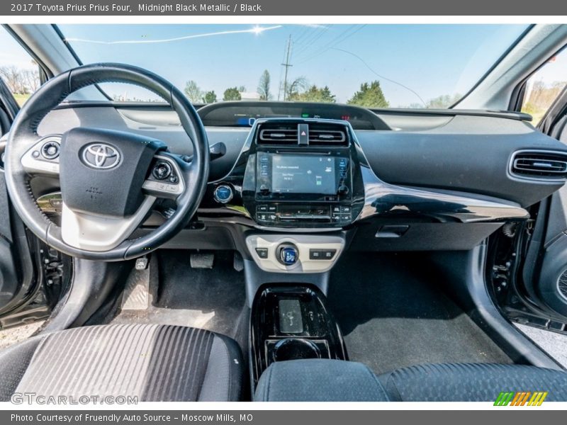 Midnight Black Metallic / Black 2017 Toyota Prius Prius Four