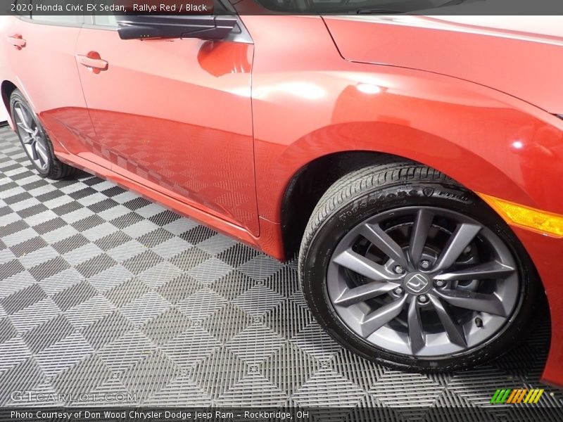 Rallye Red / Black 2020 Honda Civic EX Sedan