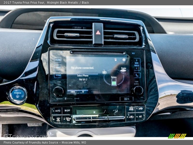 Midnight Black Metallic / Black 2017 Toyota Prius Prius Four