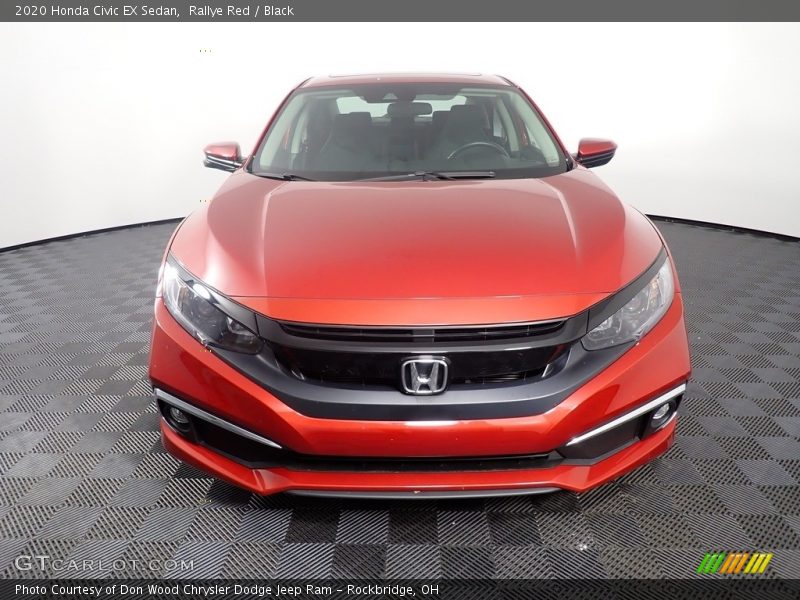 Rallye Red / Black 2020 Honda Civic EX Sedan