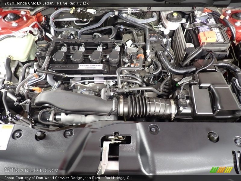 Rallye Red / Black 2020 Honda Civic EX Sedan