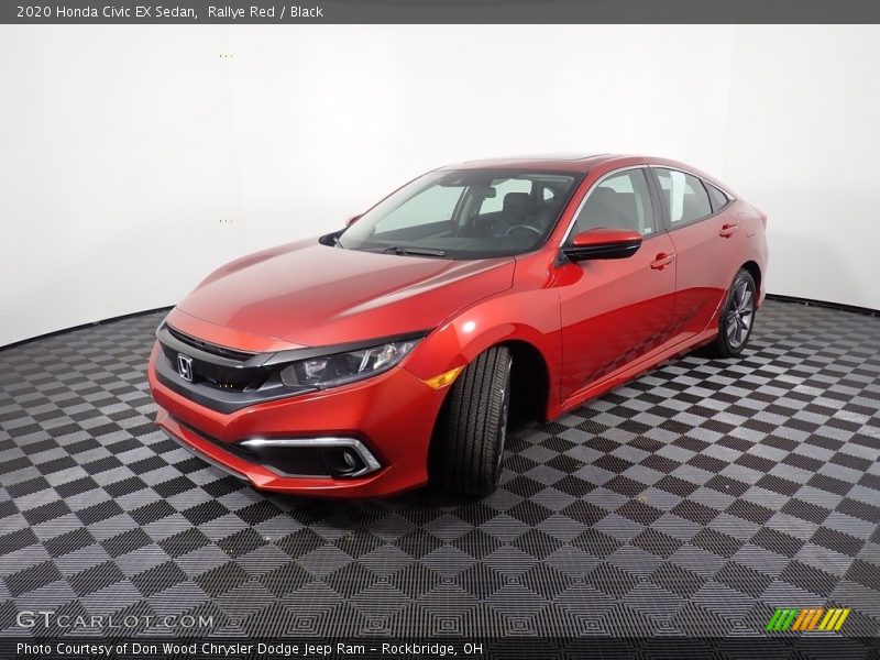 Rallye Red / Black 2020 Honda Civic EX Sedan