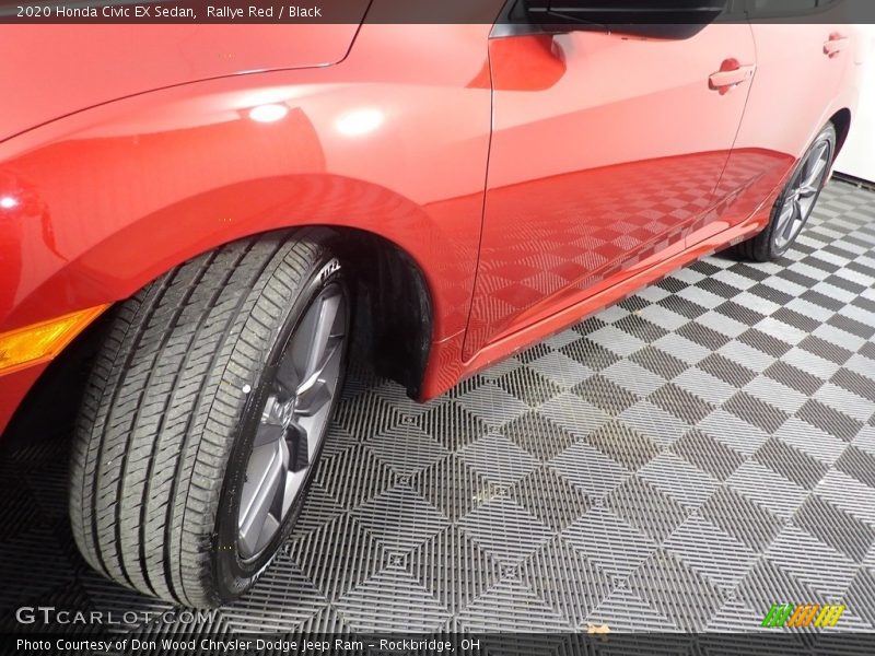 Rallye Red / Black 2020 Honda Civic EX Sedan