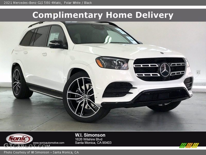 Polar White / Black 2021 Mercedes-Benz GLS 580 4Matic