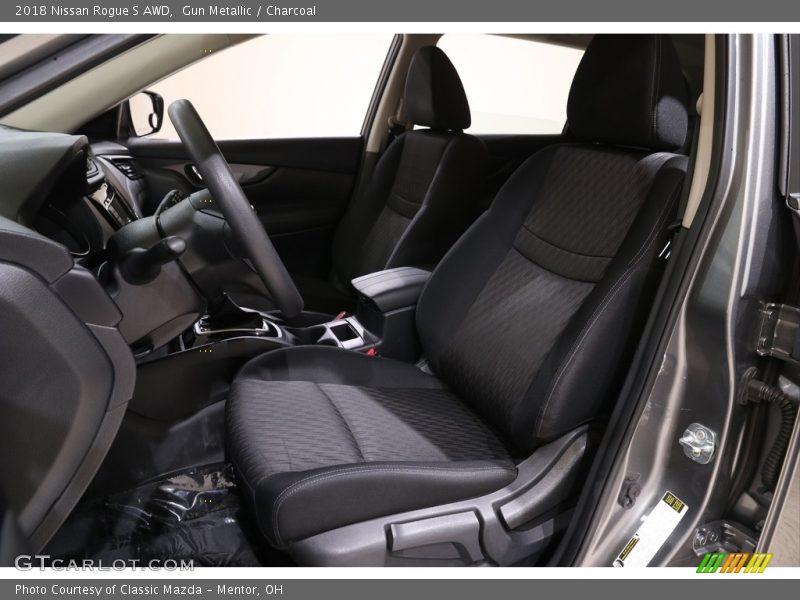 Gun Metallic / Charcoal 2018 Nissan Rogue S AWD