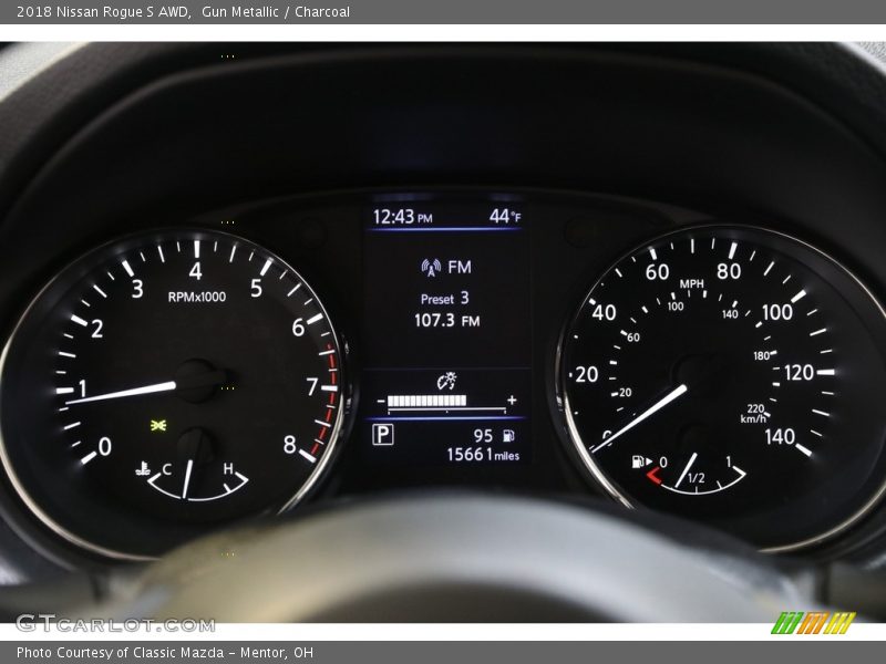 Gun Metallic / Charcoal 2018 Nissan Rogue S AWD
