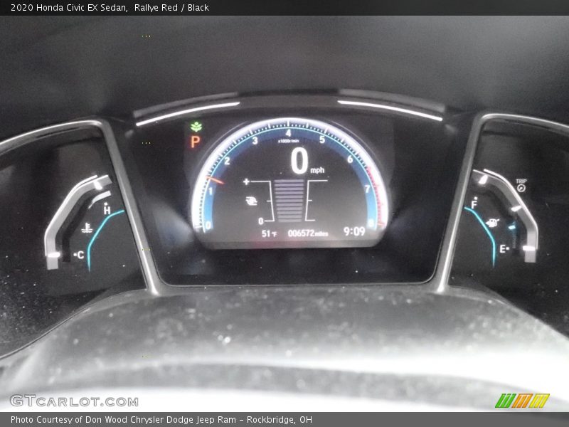 Rallye Red / Black 2020 Honda Civic EX Sedan