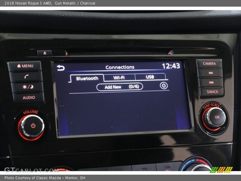 Gun Metallic / Charcoal 2018 Nissan Rogue S AWD