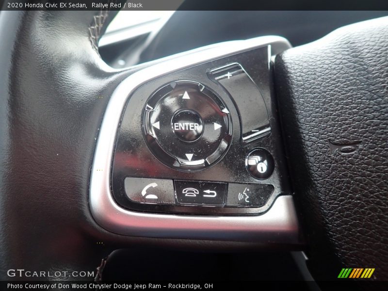 Rallye Red / Black 2020 Honda Civic EX Sedan