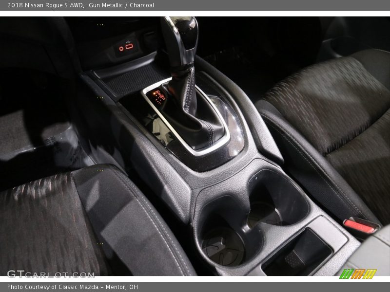 Gun Metallic / Charcoal 2018 Nissan Rogue S AWD