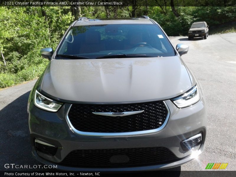 Ceramic Gray / Caramel/Black 2021 Chrysler Pacifica Pinnacle AWD