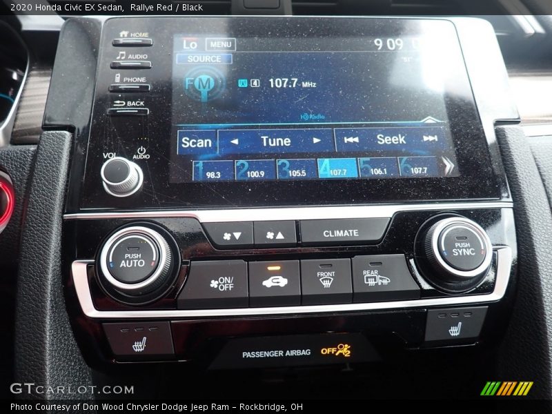Rallye Red / Black 2020 Honda Civic EX Sedan