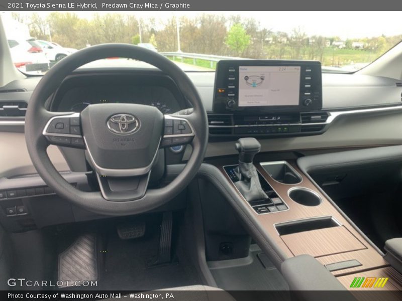Predawn Gray Mica / Graphite 2021 Toyota Sienna LE Hybrid