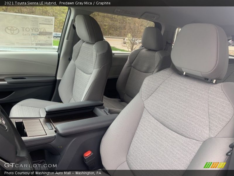 Predawn Gray Mica / Graphite 2021 Toyota Sienna LE Hybrid