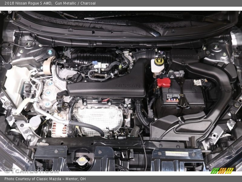 Gun Metallic / Charcoal 2018 Nissan Rogue S AWD