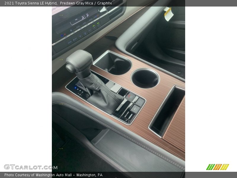 Predawn Gray Mica / Graphite 2021 Toyota Sienna LE Hybrid
