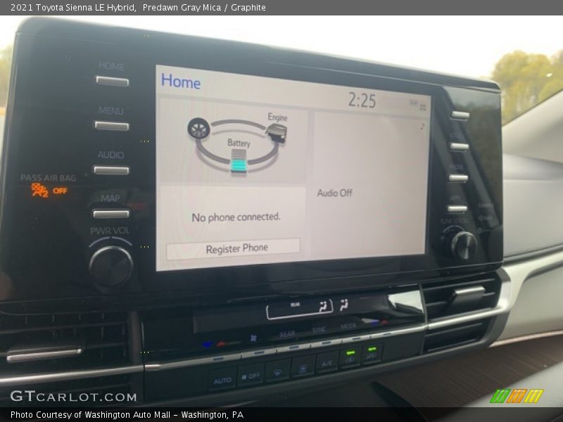 Predawn Gray Mica / Graphite 2021 Toyota Sienna LE Hybrid