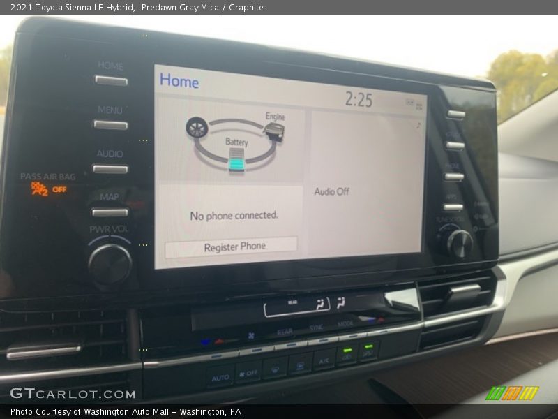 Predawn Gray Mica / Graphite 2021 Toyota Sienna LE Hybrid