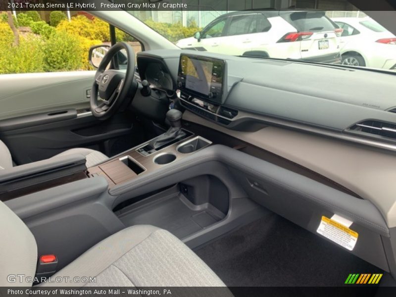 Predawn Gray Mica / Graphite 2021 Toyota Sienna LE Hybrid